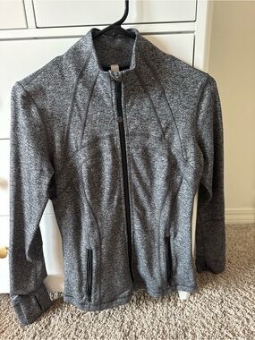 lululemon athletica Heather Gray Full-Zip Define Jacket | Size 6